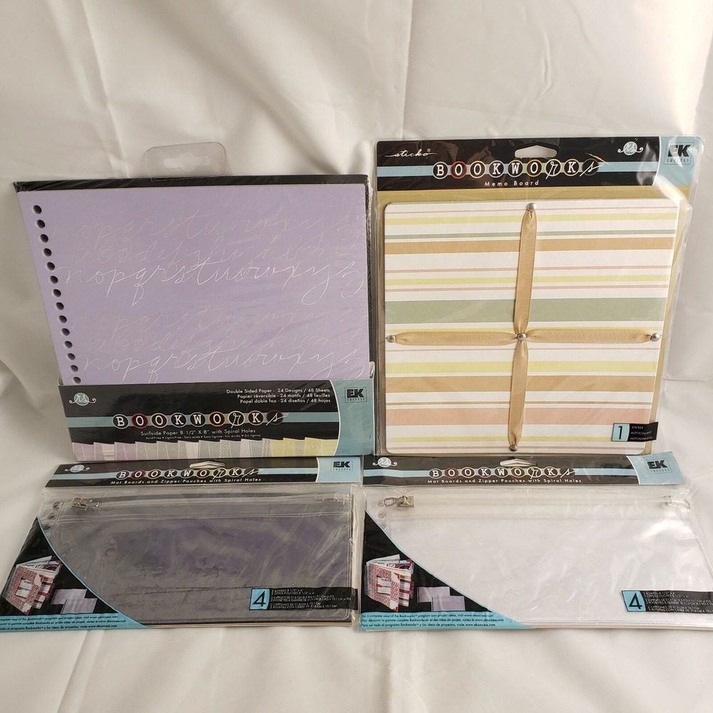 Sticko Bookworks Memo Board Sticker Paper Mat Boards Scrapbookin Zipper Pouches